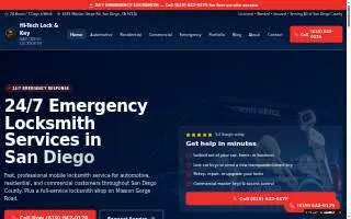 Hi-Tech Lock & Key website