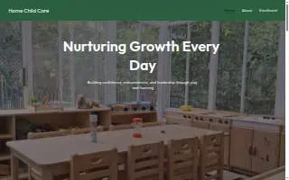 Home Child Care of San Diego website