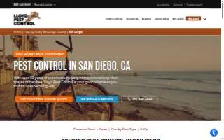 Lloyd Pest & Termite Control of San Diego website
