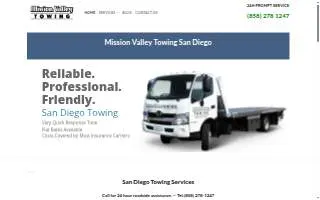 Mission Valley Towing of San Diego website