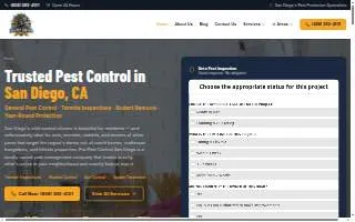 Pro Pest Control San Diego website