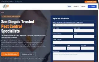 Pure San Diego Pest Control Services website