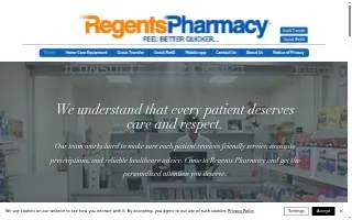 Regents Pharmacy website