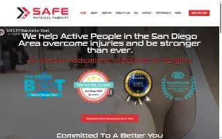 SAFE Physical Therapy - Scripps Ranch website