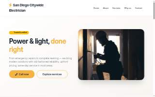 San Diego Citywide Electrician