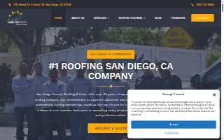 San Diego County Roofing & Solar website