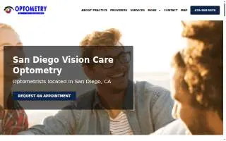 San Diego Vision Care Optometry website