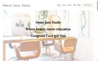 Sweet Jane Salon website