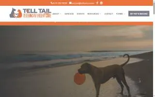 Tell Tail Veterinary Urgent Care website