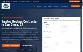 Top Roofer San Diego website