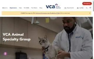 VCA Animal Specialty Group of San Diego website