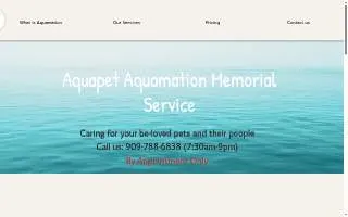 Aquapet Aquamation And Memorials Inc website
