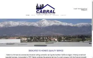 Cabral Roofing & Waterproofing website