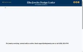 Elba Jewelry Design Center website