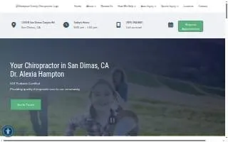 Hampton Family Chiropractic website