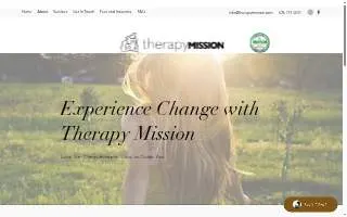 Therapy Mission website