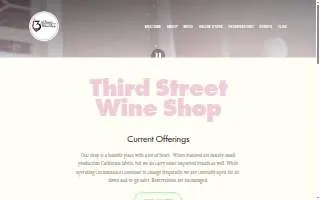 Third Street Wine Shop of San Dimas website