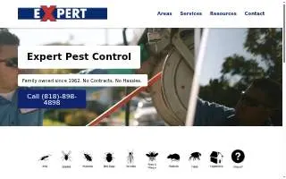 Expert Pest Control of San Fernando website