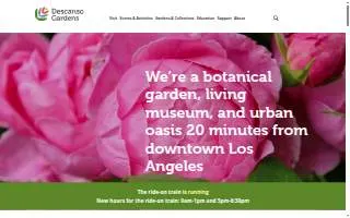 Descanso Garden Spa website