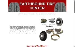 Earthbound Tire Center website