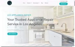 Lex Appliance Repair website