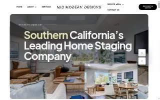 Mid Modern Designs Home Staging - San Fernando Valley website