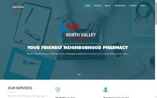 North Valley Pharmacy & Medical Supplies website