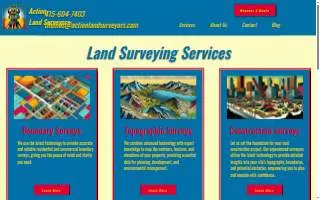 Action Land Surveyors of San Francisco website