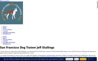 Better Nature Dog Training website