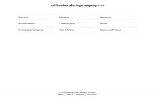 California Catering Company of San Francisco website