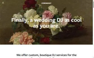Ceremony DJs of San Francisco website
