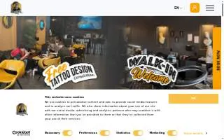 Cleopatra INK Tattoo & Piercing San Francisco Studio website