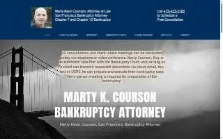 Courson Law - Bankruptcy of San Francisco website