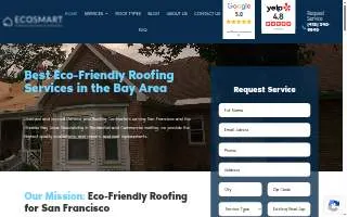 Eco Smart Roofer website