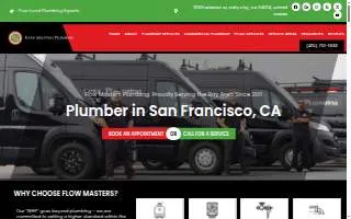 Flow Masters Plumbing, Drain and Water Heater of San Francisco website