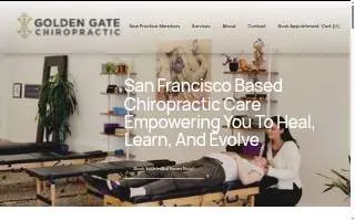 Golden Gate Chiropractic of San Francisco website