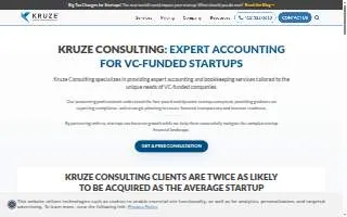 Kruze Consulting website