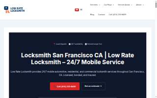 Low Rate Locksmith San Francisco