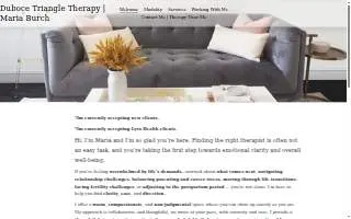Maria Burch, LCSW, PMH-C, San Francisco Therapist website