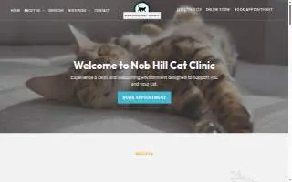 Nob Hill Cat Clinic website