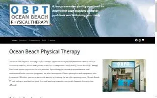 Ocean Beach Physical Therapy of San Francisco website