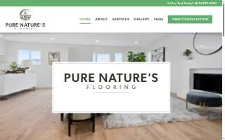Pure Nature's Flooring website