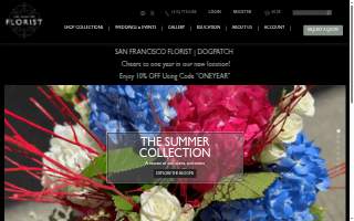 San Francisco Florist website