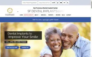SF Dental Implants Center website