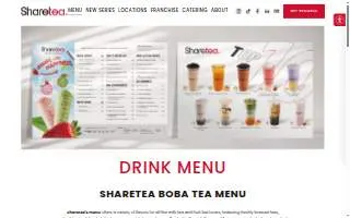 Sharetea of San Francisco website