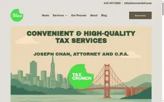 Tax Crunch Accountancy Corporation of San Francisco website