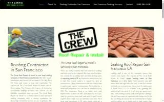 The Crew Roof Repair & Install of San Francisco website