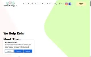 the Modern PlaySpace Preschool & Daycare website