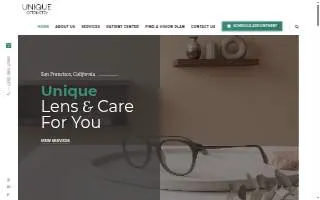 Unique Optometry- Dr. June Chun and Dr. Snow Hu, Optometrists website