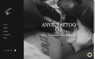 Anvil Tattoo Company of San Gabriel website